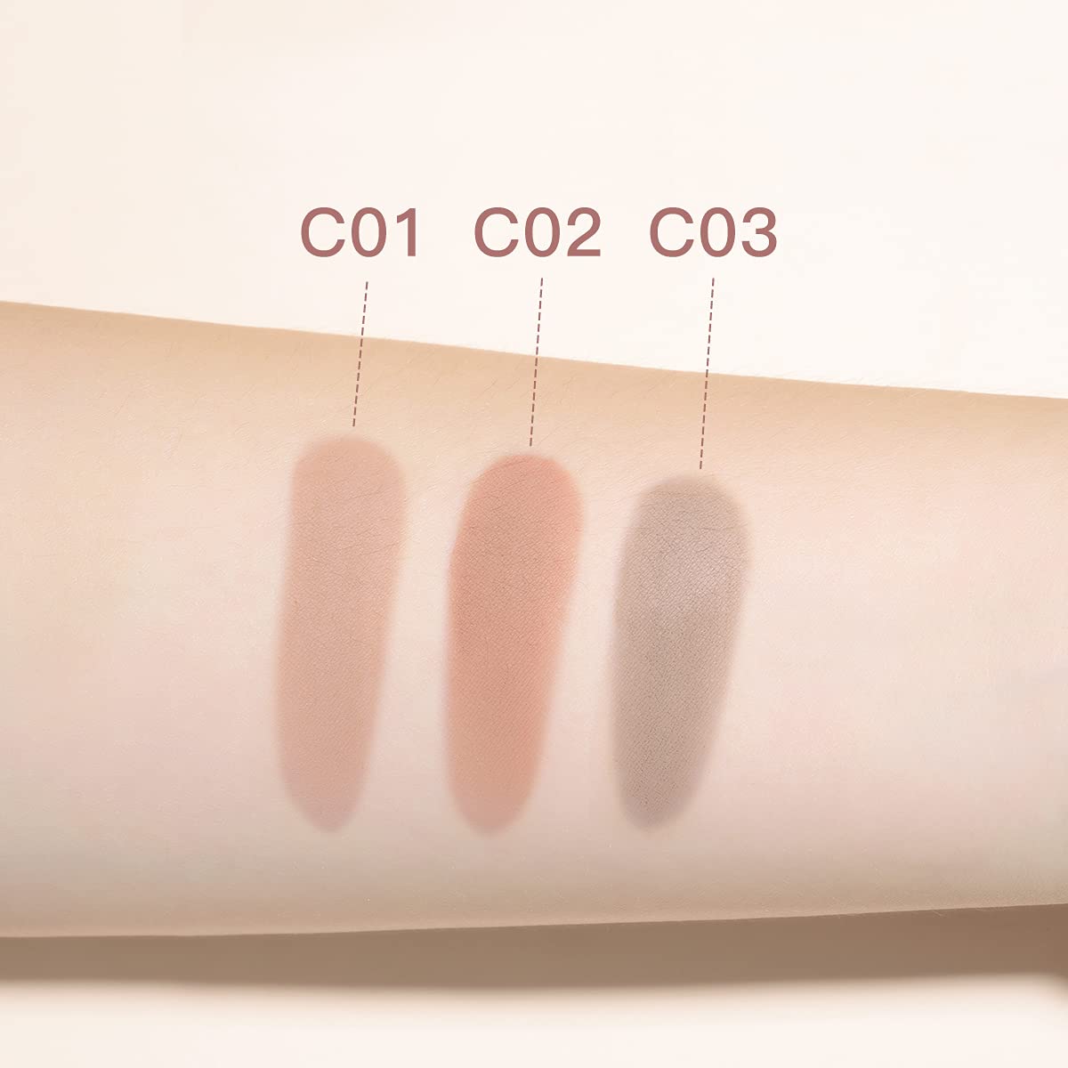 Serseul Powder Contour Palette, Matte Finish, Brown Color Family, 0.17 Ounce, Palette, Unisex, Compact, Not Water Resistant, Con