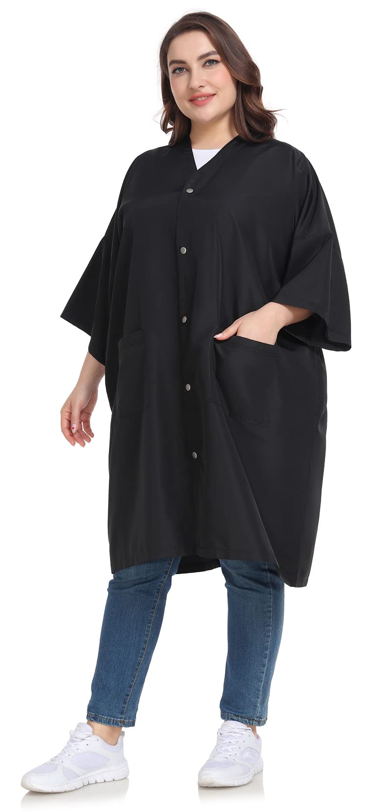 PERFEHAIR Salon Client Gown Capes - Plus Size Hair Coloring Wrap Kimono Style - Lightweight & Soft - Hair Stylist, Dogs Grooming