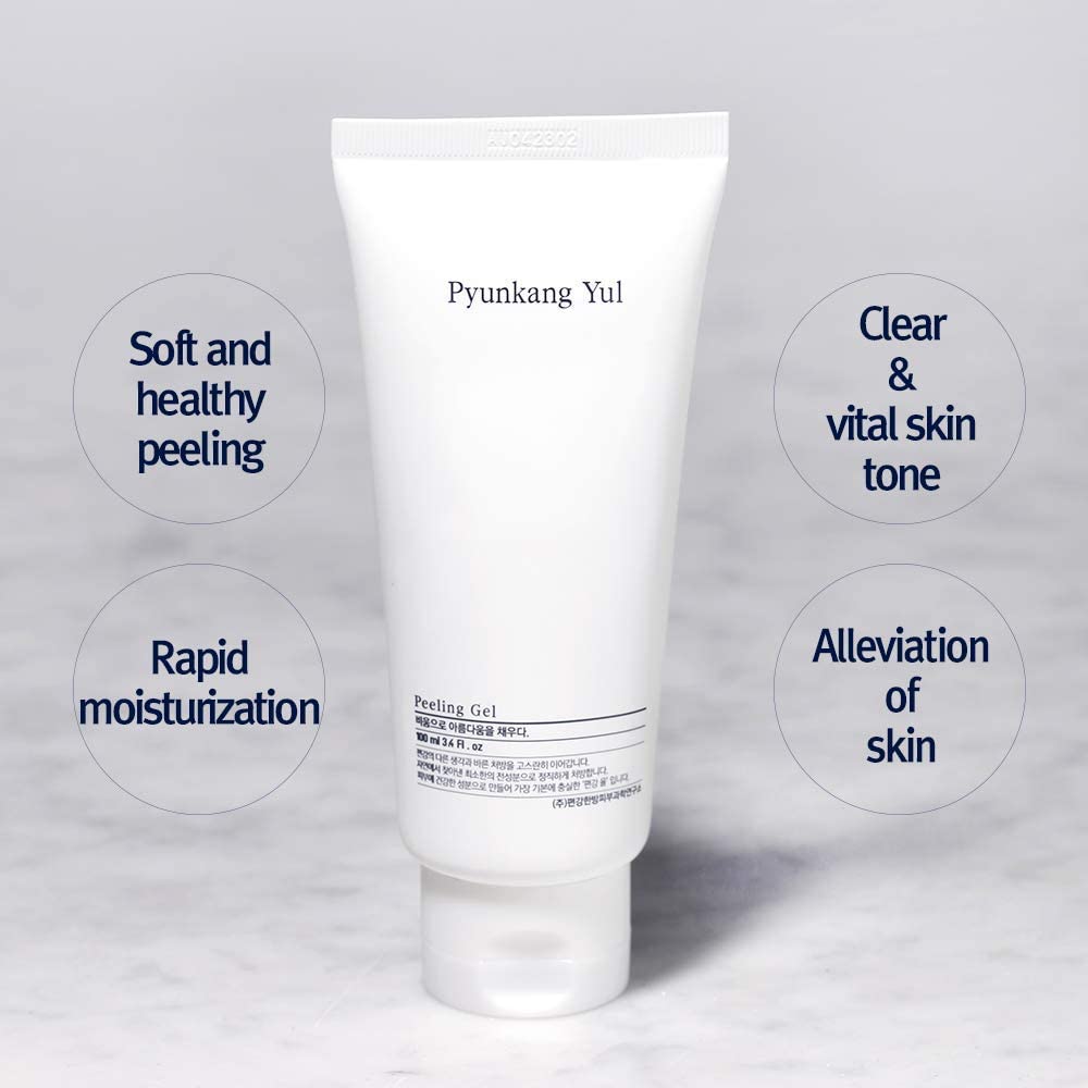 [Pky] Pyunkang Yul Peeling Gel With Immediate Visible Effect, Mild And Smooth Face Scrub With Papaya And Aha, Zero-Irritation, K