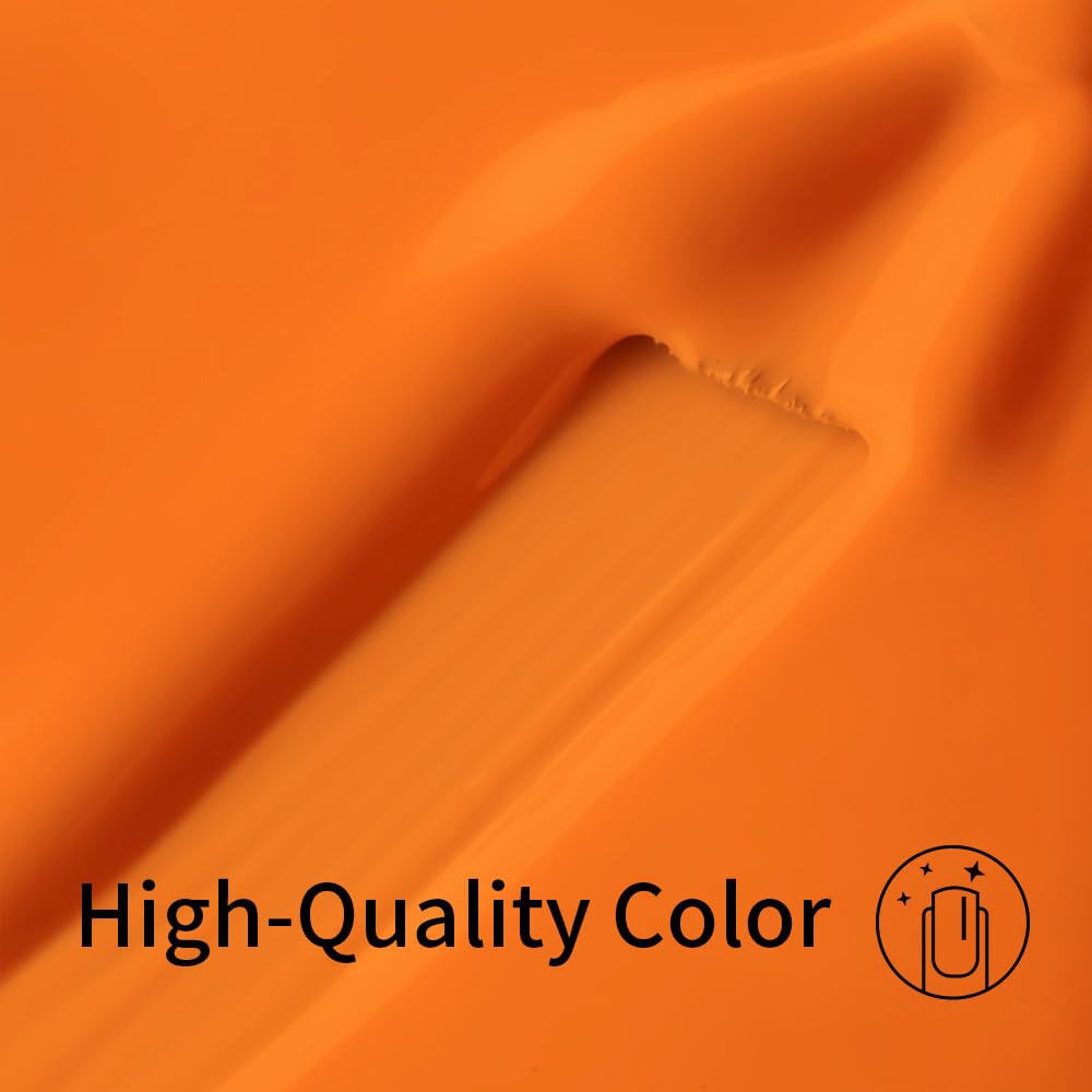 Firedeep Neon Orange Gel Nail Polish Orange Nail Polish Uv/Led Soak Off Gel Polish For Autumn And Halloween 0.54 Fl Oz 1Pcs