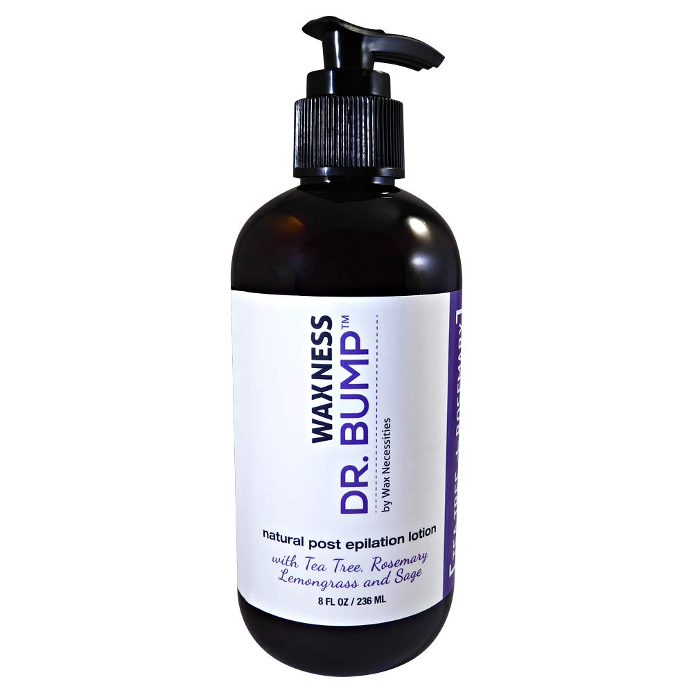 Waxness Dr. Bump Natural Pre-Post Lotion with Tea Tree, Rosemary, Lemongrass and Sage 8 Ounces