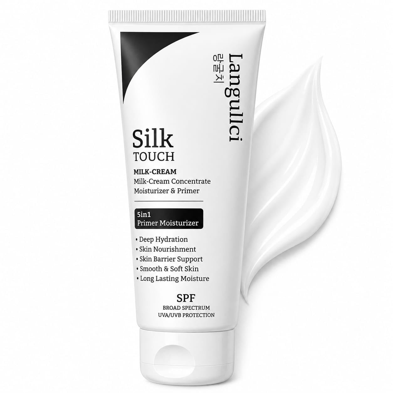 Silk Touch 5 In 1 Face Makeup Primer | Milk Cream Moisturizer For Hydrated & Flawless Skin | Lightweight Formula | 70G
