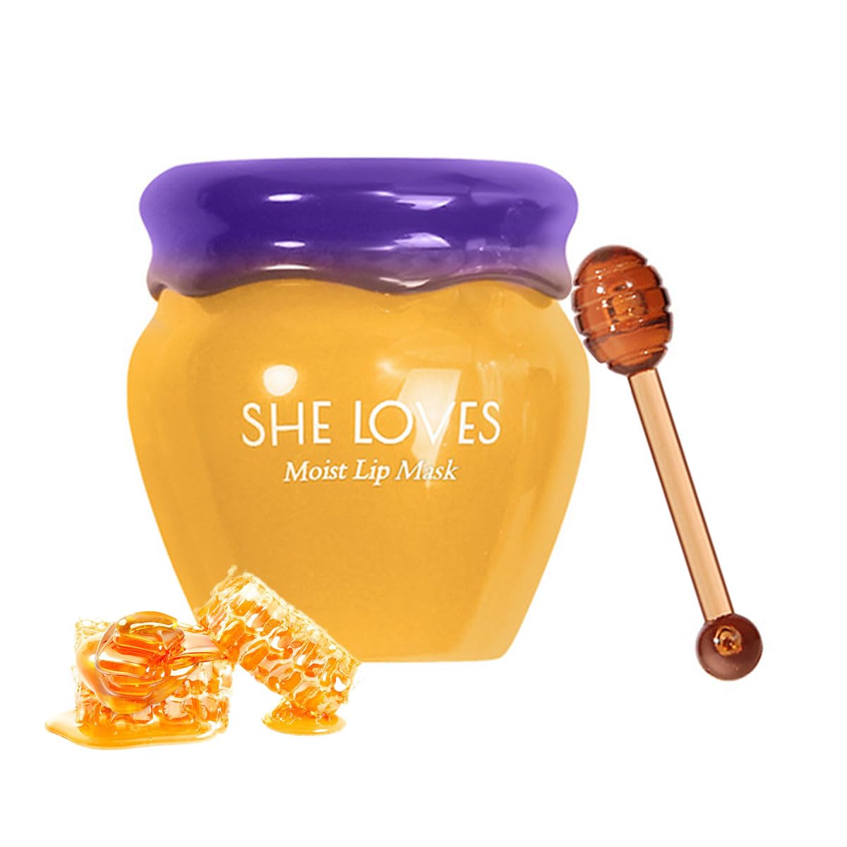 Tiejdhr Honey Lip Mask Overnight, Fade Lip Lines Bee Lip Balm, Honey| Day Repair Lip Sleeping Masks, Natural Lip Enhancer Care S