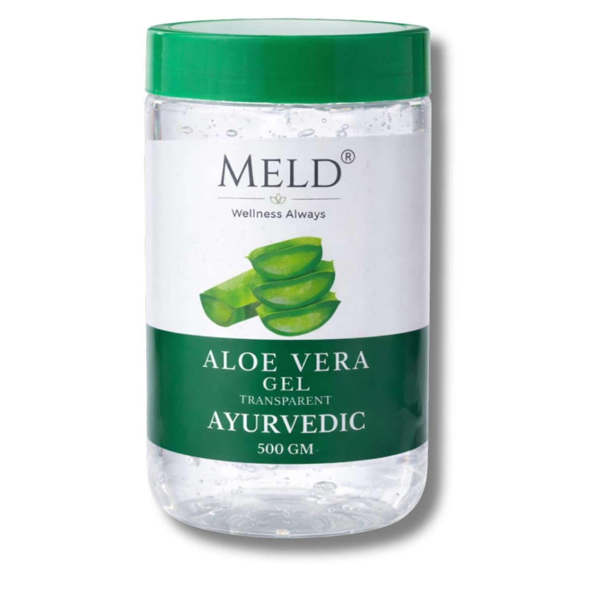 Meld Wellness Always Pure Aloe Vera Gel 500G | Face, Skin & Hair Care | NonSticky Moisturizing Gel | Helps With Acne, Dry Skin 