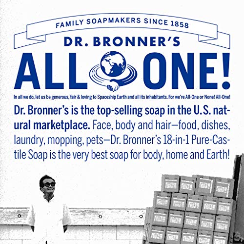 Dr BronnerAs - Organic Sugar Soap (Lavender, 64 Ounce) - Made with Organic Oils, Sugar and Shikakai Powder, 4-in-1 Uses: Hands,