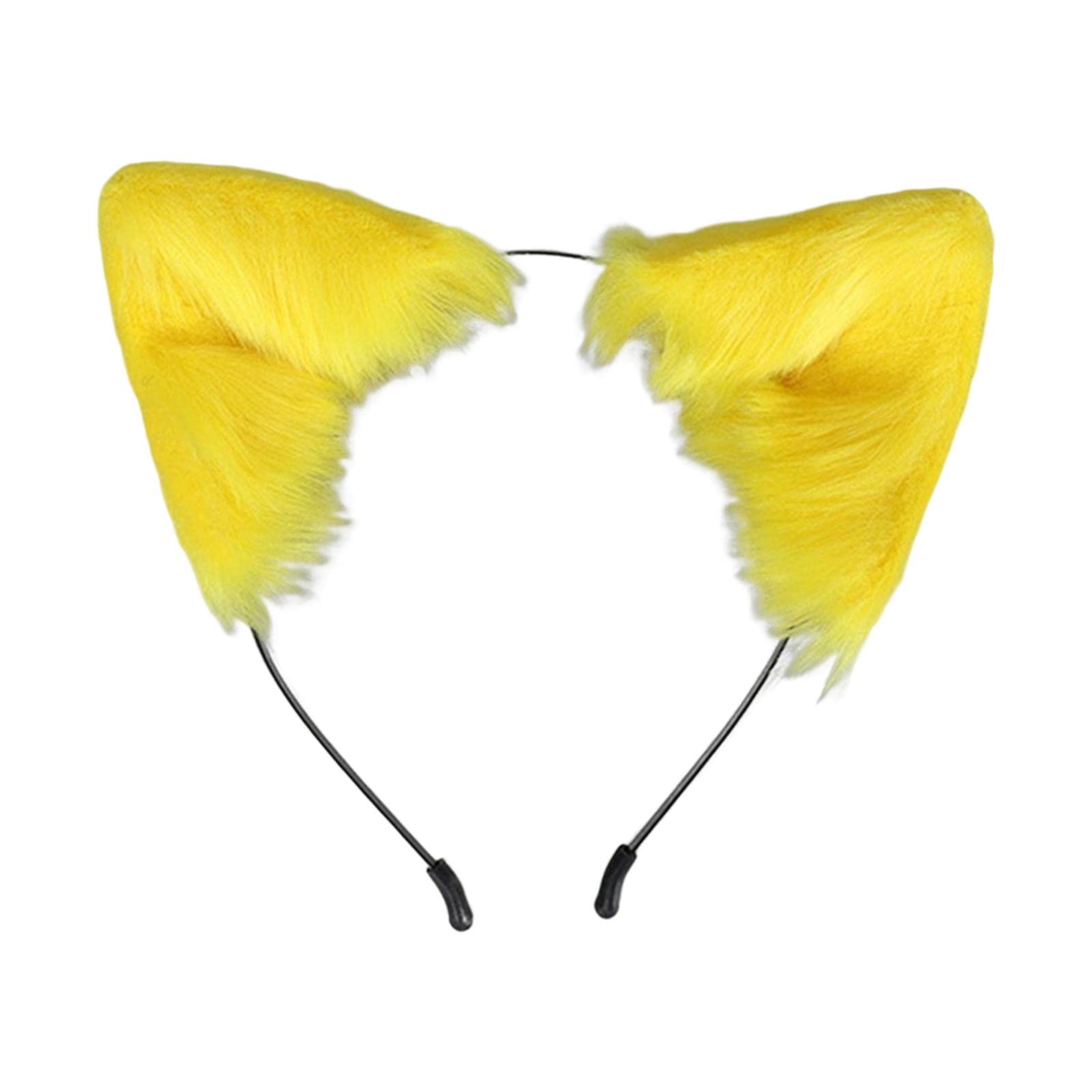 ATORSE?Animal Ears Headband Funny Adults Headwear for Birthday Performance Carnival Yellow