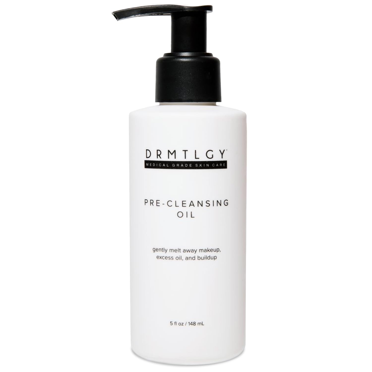 DRMTLGY Pre-Cleansing Oil - Makeup Remover Oil to be Paired with Facial Cleanser - Oil Cleanser for Face - Melts Mascara, Makeup