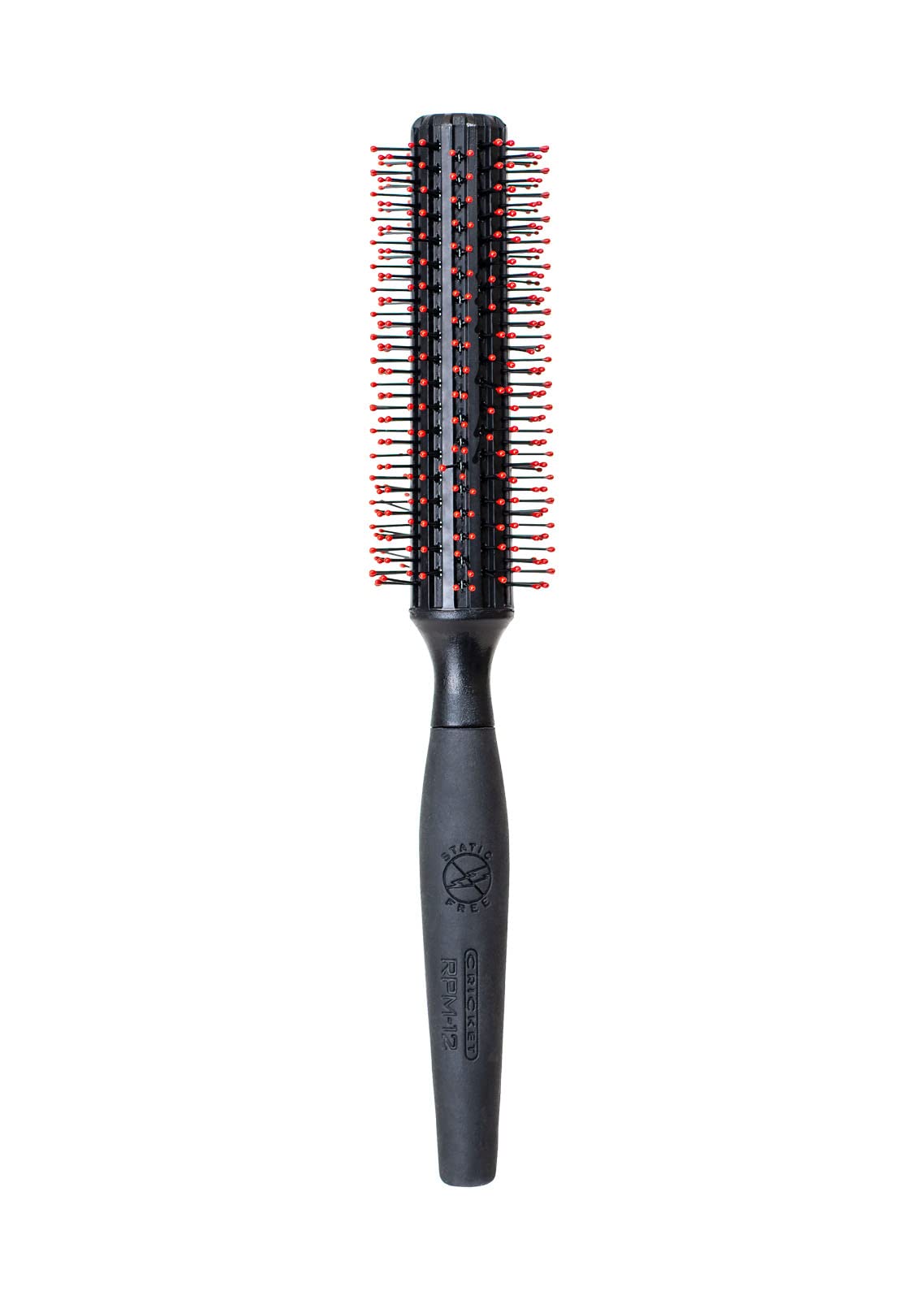 Cricket Static Free Rpm 12 Row Round Hair Brush For Curling Blow Drying Styling All Hair Types