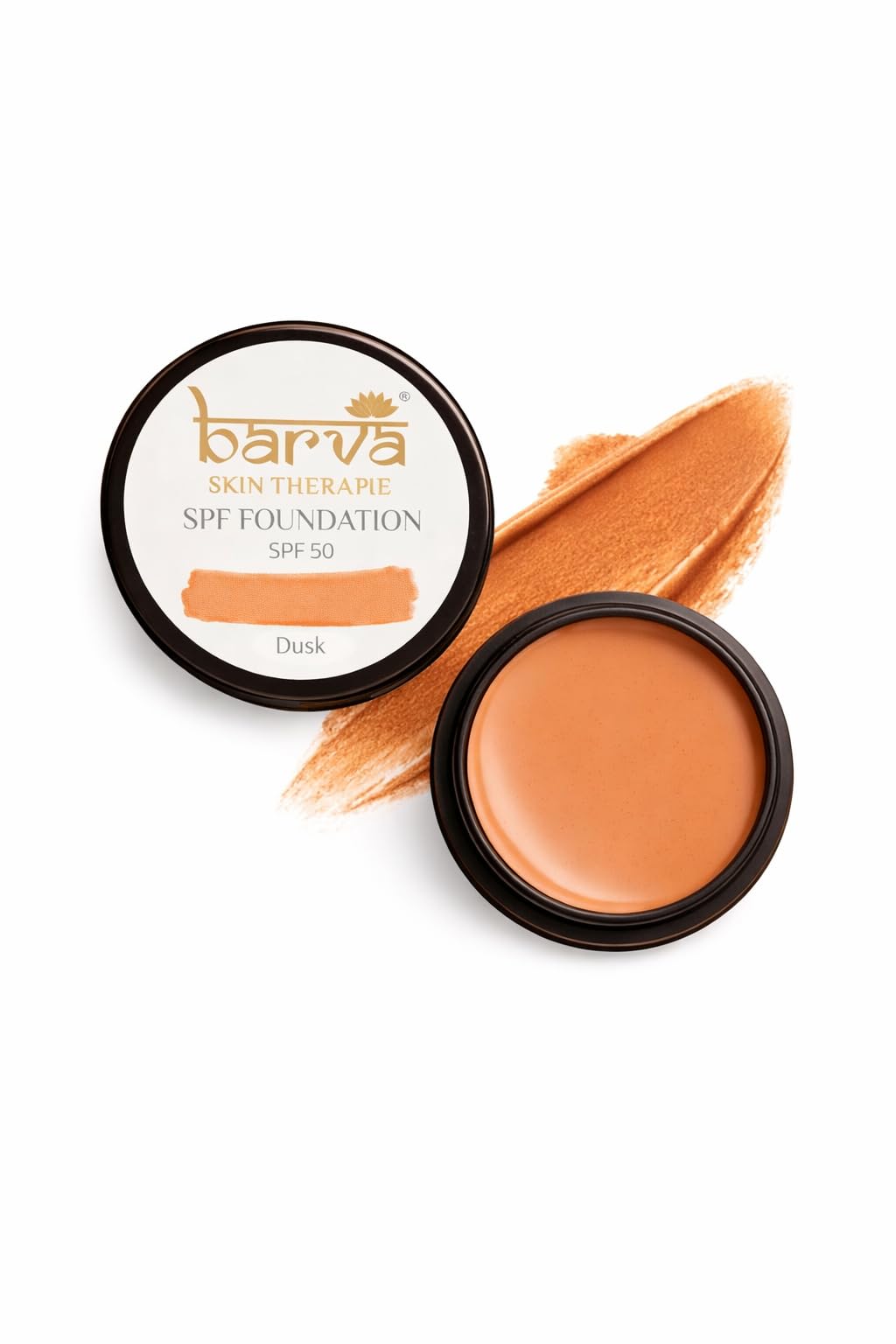 Barva Full Coverage For All Skin Spf 50, 2 In 1 Cream Semi-Matte Foundation And Concealer, Perfect For Indian Skin Tones, 9G (Du