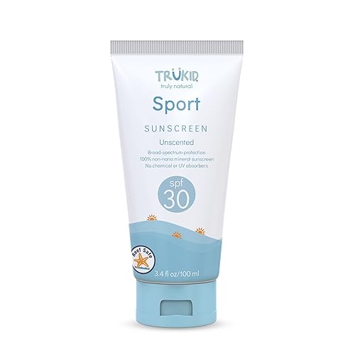 Trukid Sport Spf 30+ Sunscreen - Uva/Uvb Protection, Natural Ingredients, Fsa Eligible, Water Resistant, Mineral Based & Unscent