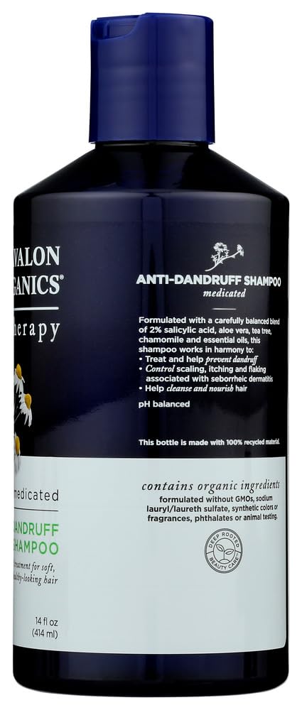 2 Packs of Avalon Organics Anti Dandruff Shampoo