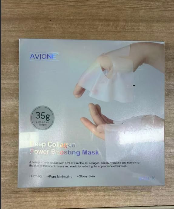 AVJONE Collagen Face Mask (3 Count (Pack of 1))