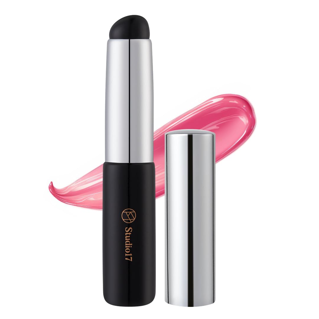 Studio17 Silicone Lip Brush For Lip Coloring | Lip Makeup Brush For Even & Detailed Application On Lip Color | Silicone Tip For