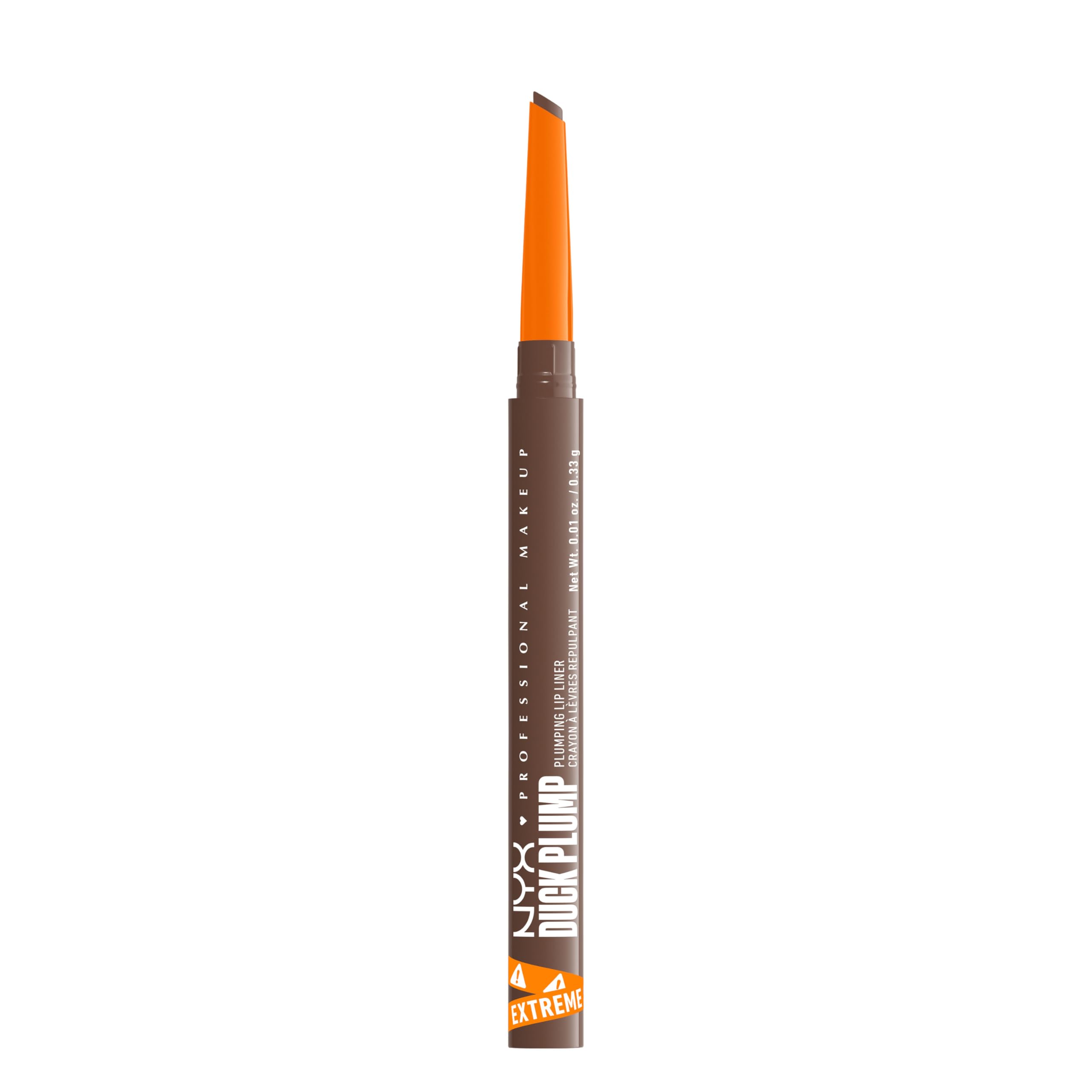 NYX PROFESSIONAL MAKEUP Duck Plump Plumping Lip Liner, Matte Lip Pencil With Up To 10HR Wear, Touch Up Taupe (Taupe Brown Lip Li