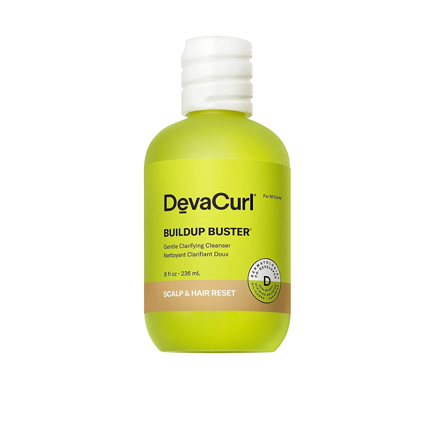 Devacurl Buildup Buster Gentle Clarifying Cleanser, Green Oasis, 8 Fl. Oz.