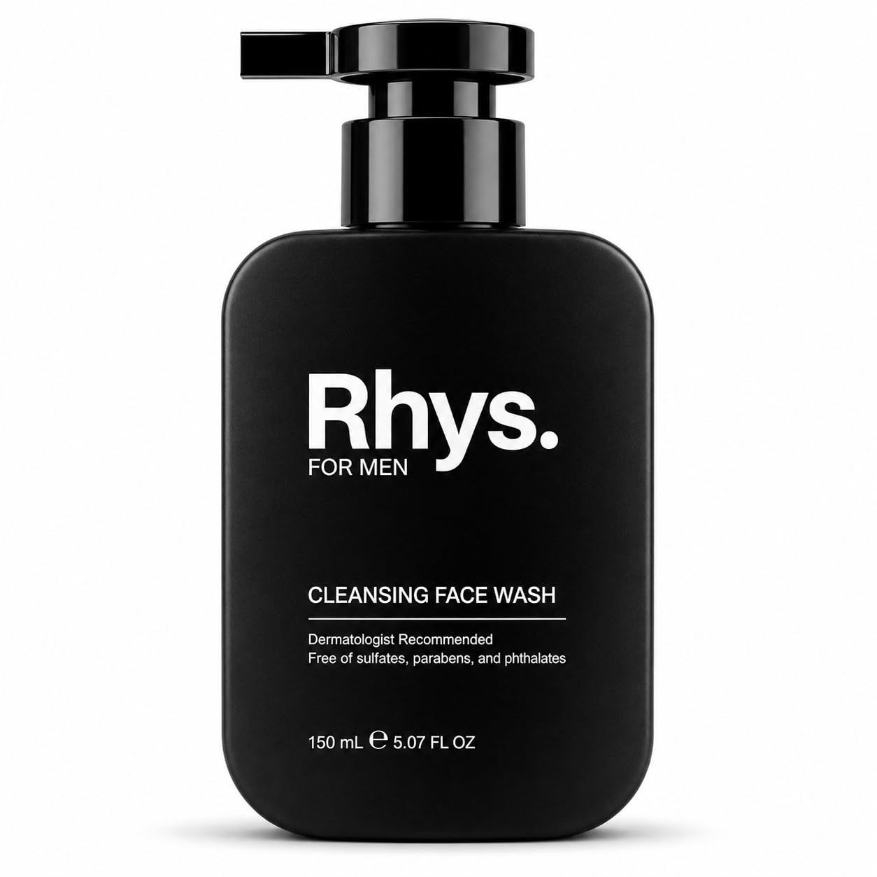 Rhys Mens Face Wash  Daily Facial Cleanser for Men, Gentle NonDrying Face Wash for Acne & Oil Control, Fragrance Free Daily Cl