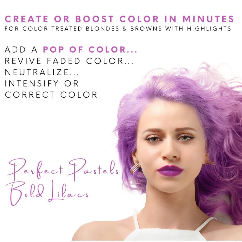Watercolors Intense Color Depositing Sulfate & Paraben Free Shampoo, Maintains & Enhances Haircolor - Lilac 8.5 Oz