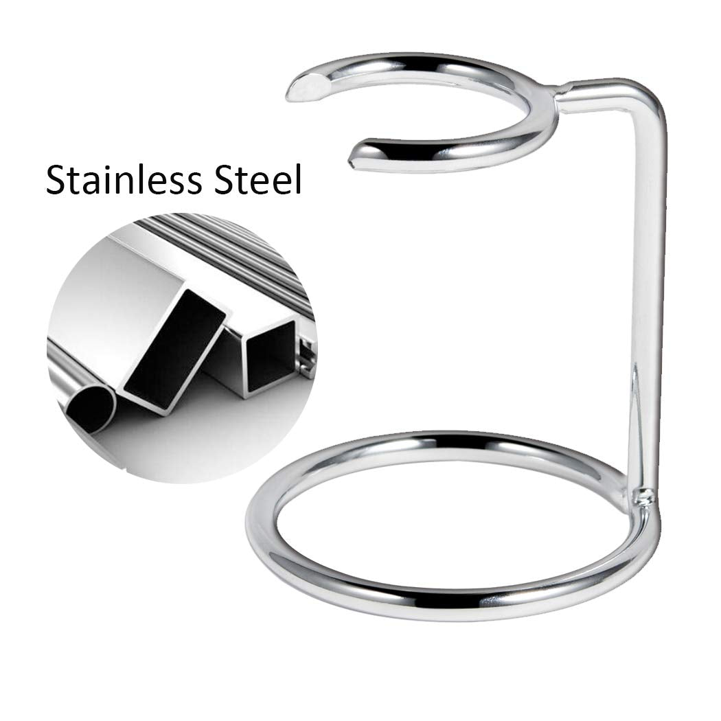 Grandslam Shave Brush Stand Stainless Steel For Badger Shaving Brushes Holder Height 2.8Inch/7Cm Space Saver
