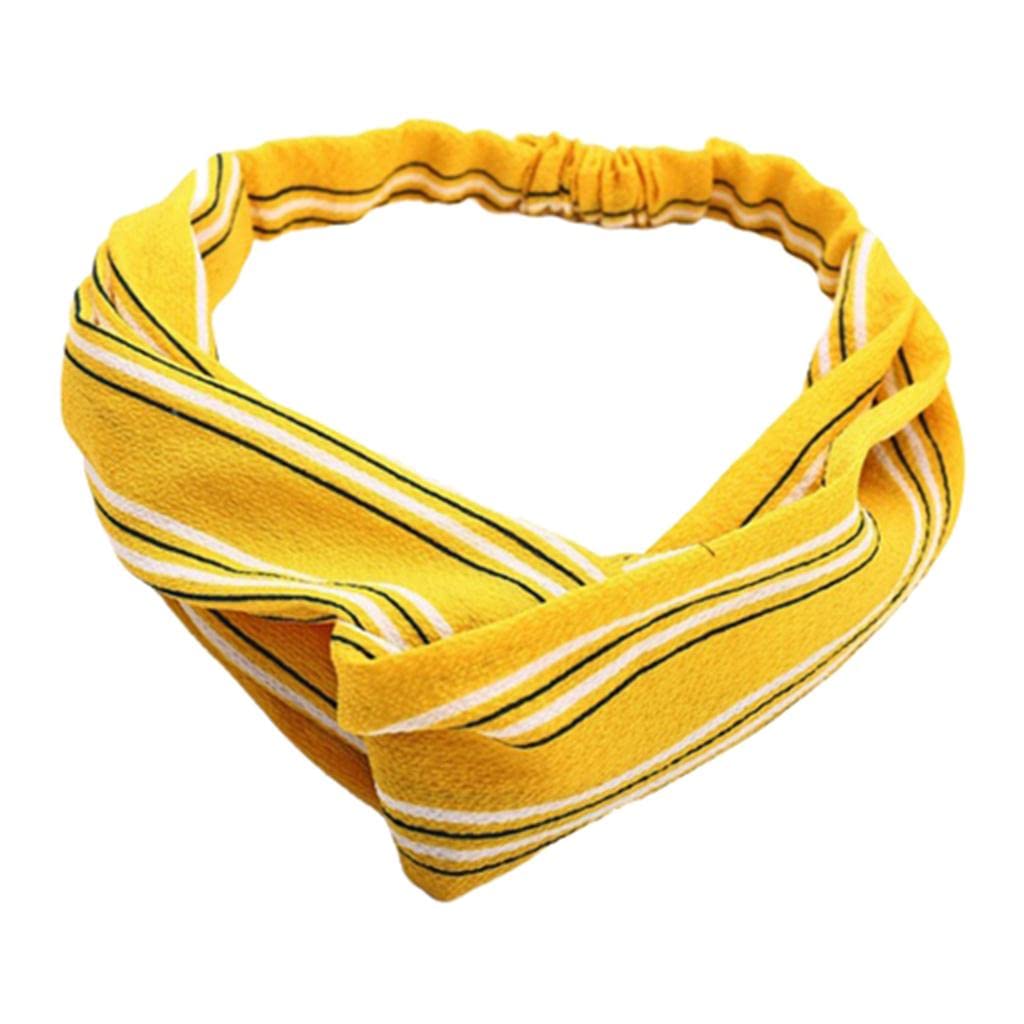 Enakshi Womens Headband Fashion Headwrap Hairband Twist Knot Hair Band Stripe Yellow|Clothing, Shoes & Accessories | Womens Acce