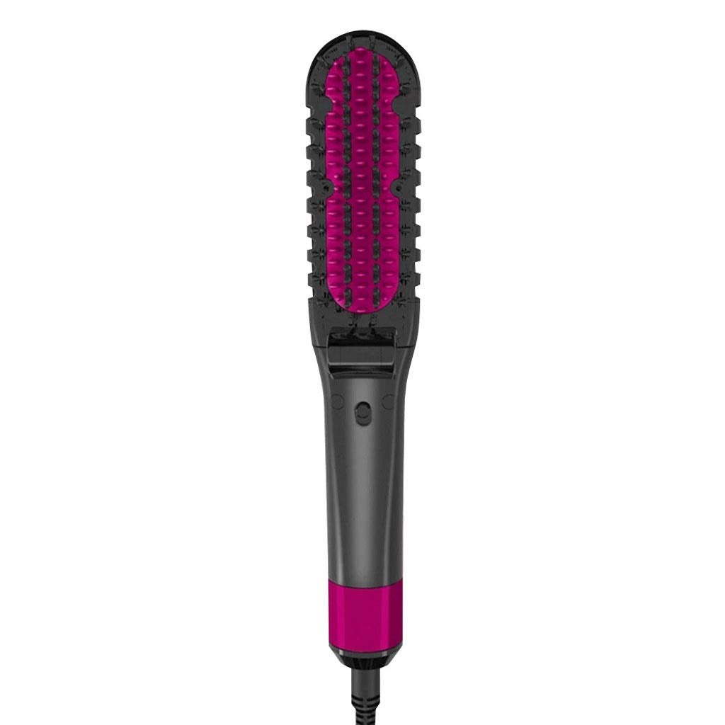 QOPCBCGN Multifunction Hair Straightener Comb Fast Heating Curler Beard Brush