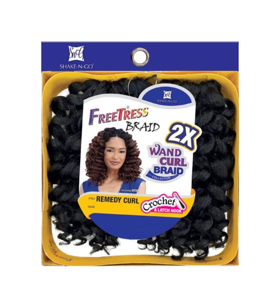 FreeTress Synthetic Hair Crochet Braids 2X Ringlet Wand Curl (2)