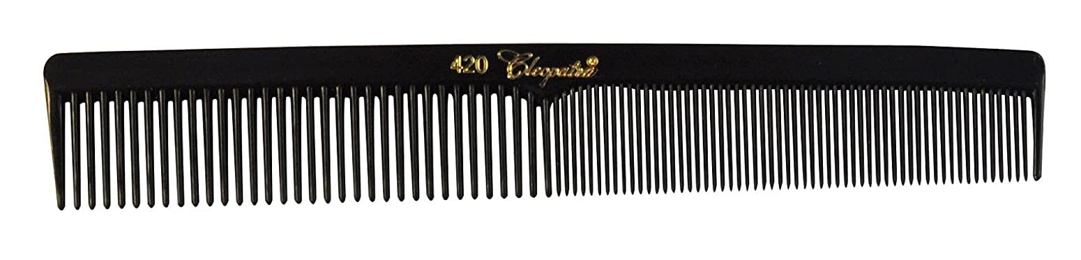 Cleopatra Finger Wave Comb #420 Black By Krest