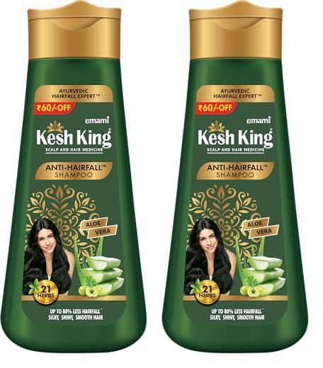 Kesh King Ayurvedic Anti Hairfall Shampoo Reduces Hairfall 21 Natural Ingredients With The Goodness Of Aloe Vera, Bhringraja And