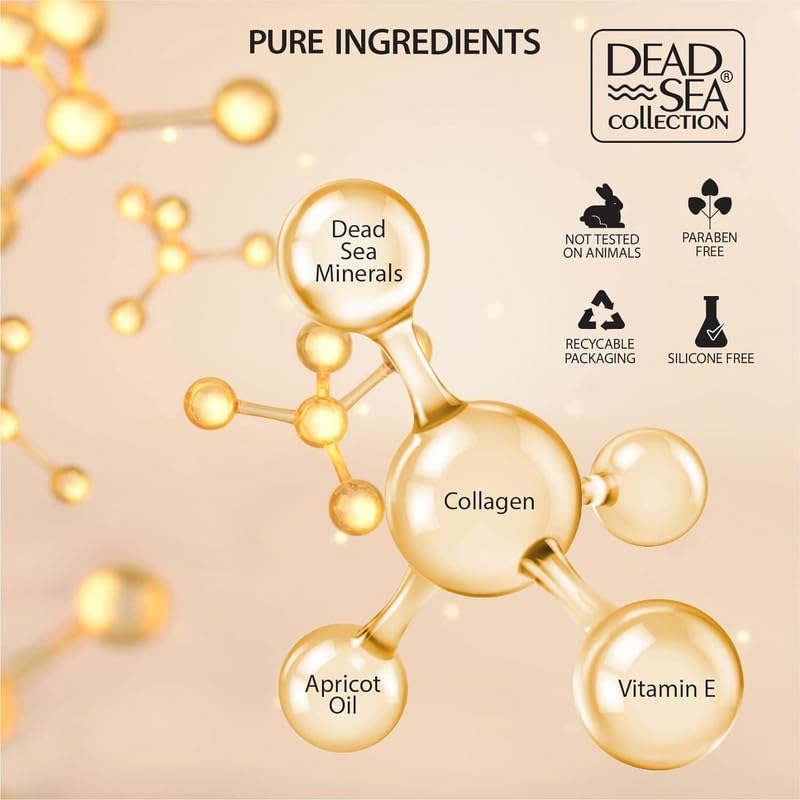 Dead Sea Collection Collagen Serum For Face - Anti-Wrinkle Hydration Facial Serum - Smooth And Moisturized Skin - Enriched With