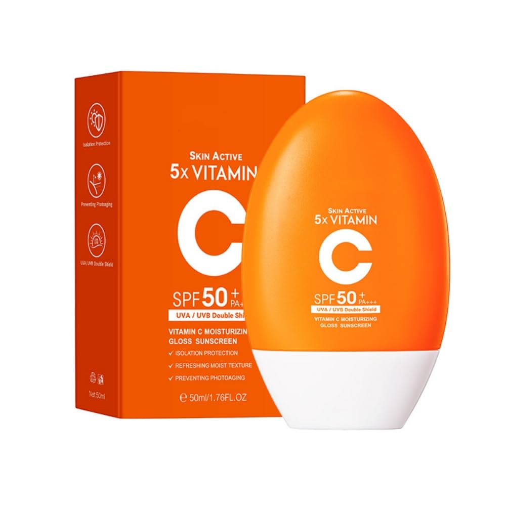 Vitamin C Sunscreen SPF 50 with Hyaluronic Aci, Pack of 2