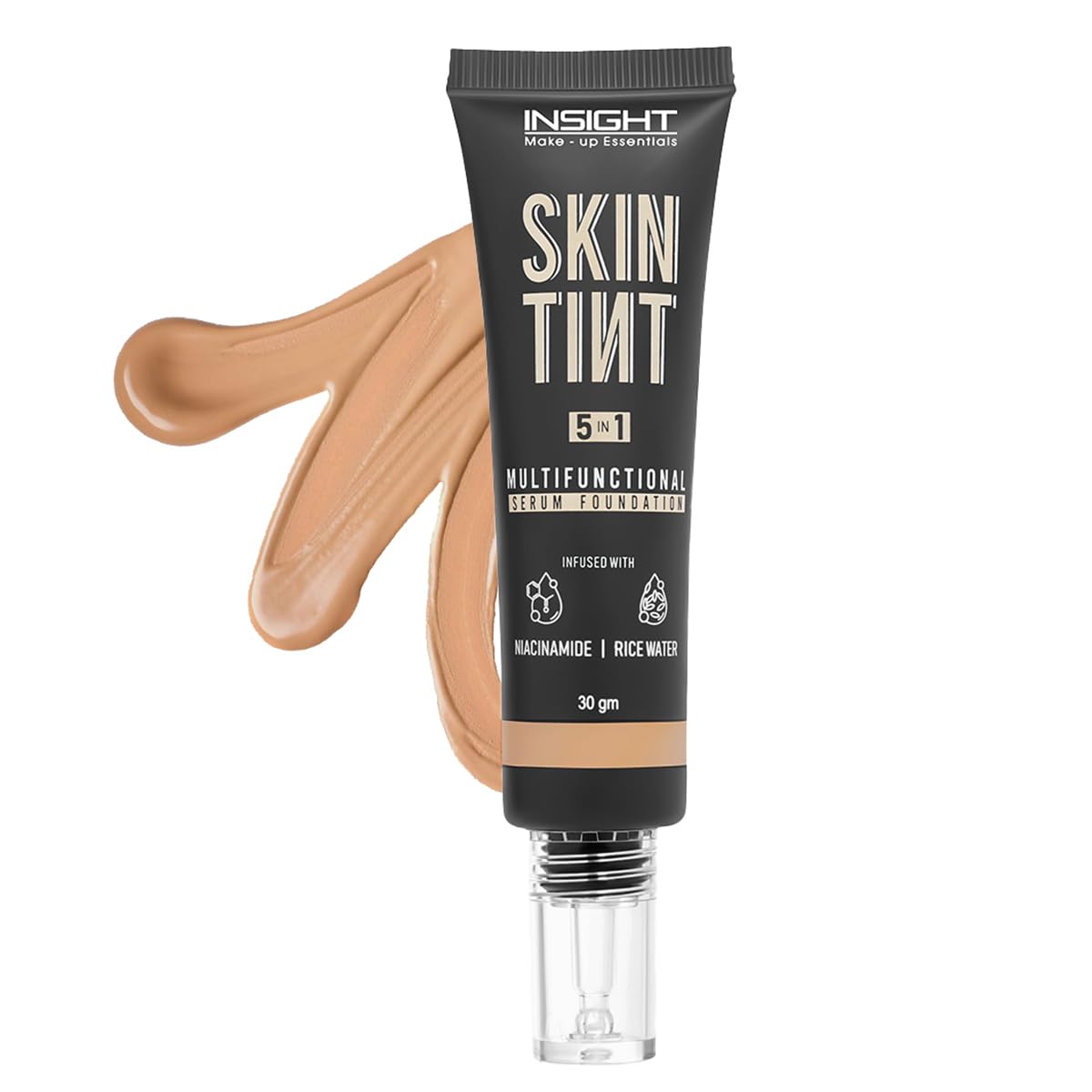 Insight Skin Tint 5In1 Serum Foundation (30G) | Spf 20 Pa++++ | Lightweight, Hydrating & Brightening With Niacinamide & Rice W