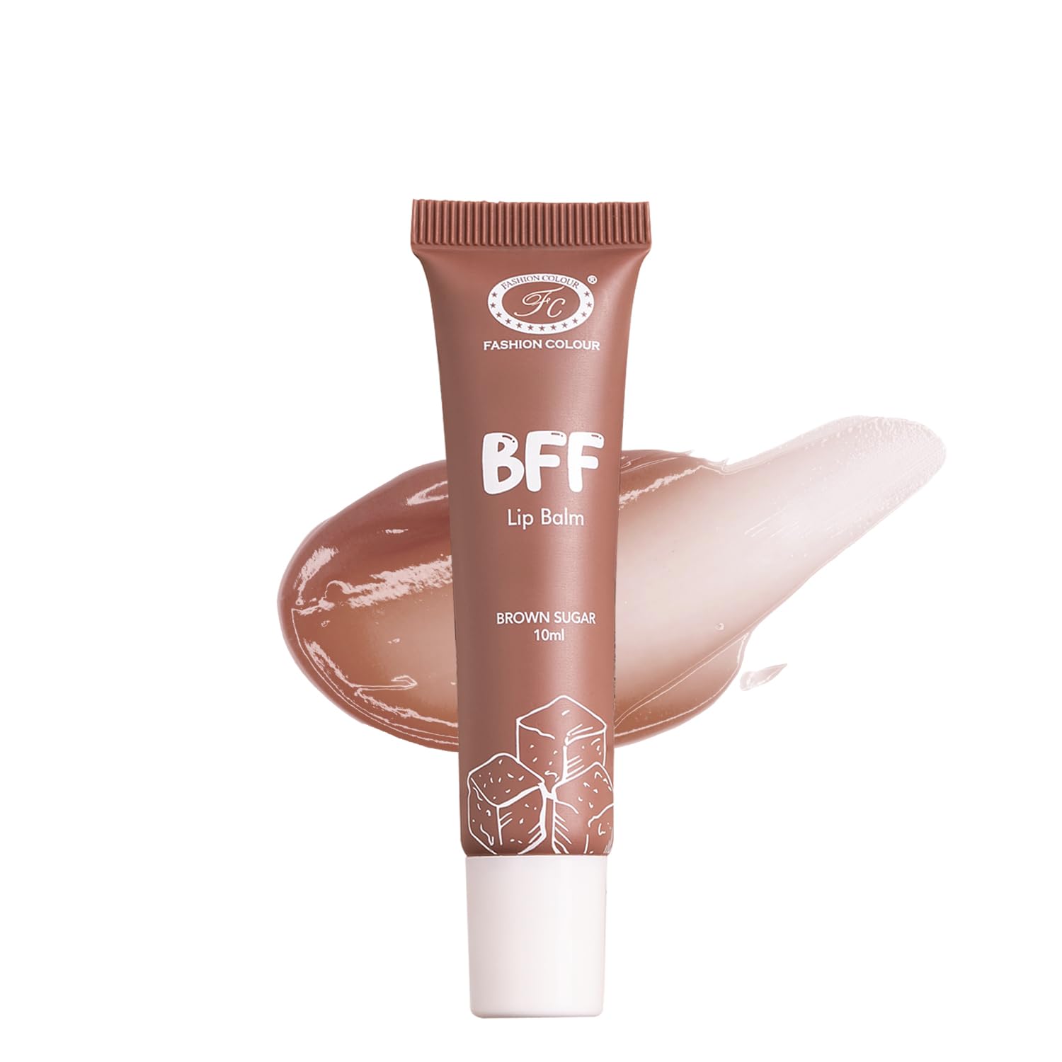Fashion Colour Bff Lip Balm | 24 Hrs Moisturization | Pamper Your Lips | Ideal For AllDay Comfort | Tinted Lip Balm | (Brown Su