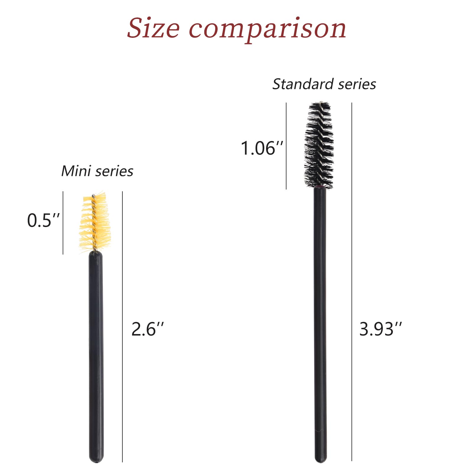 200 Pack Mascara Wands Mini Disposable Eyelash Brushes For Extensions Eye Lash Wand Brow Brush Makeup Tool Bulk(Mix Color)