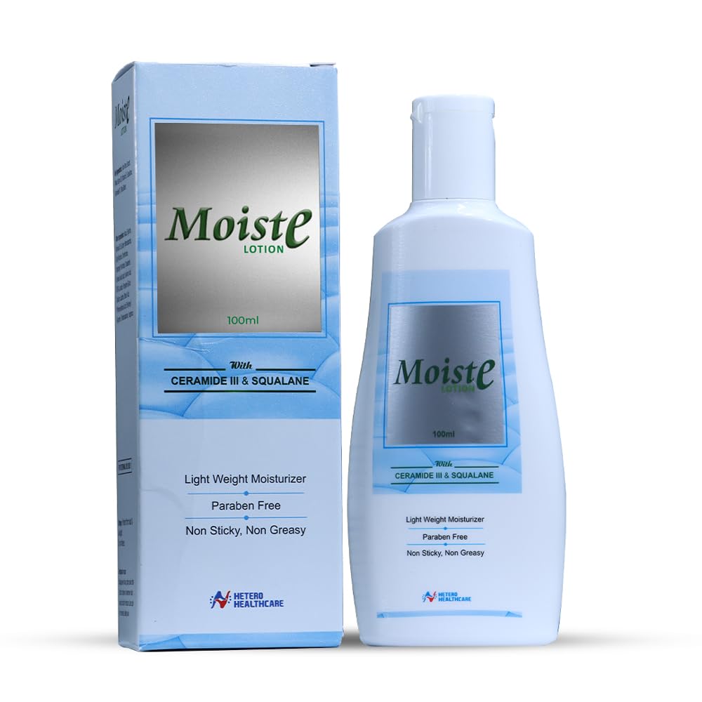 Moiste Body Lotion For All Skin Types With Aloe Vera, Wheat Germ Oil, Squalene, Ceramide & Shea Butter - Hydrates, Heals & Prote