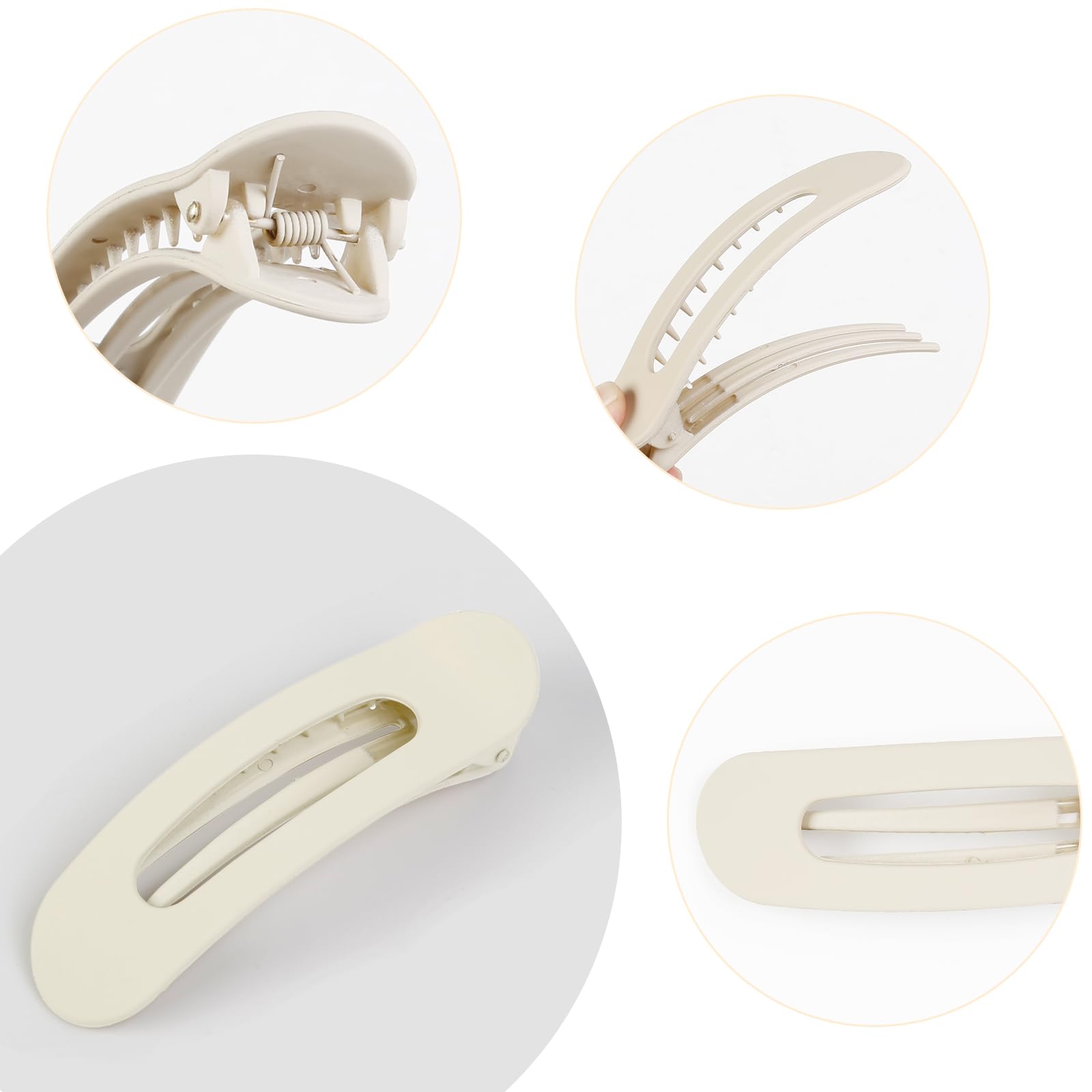 8 Pcs Flat Hair Clips For Women Girls Stylish Flat Hair Clip For Thin Thick Hair Matte Flat Clips For Hair Non-Slip Large Flat H