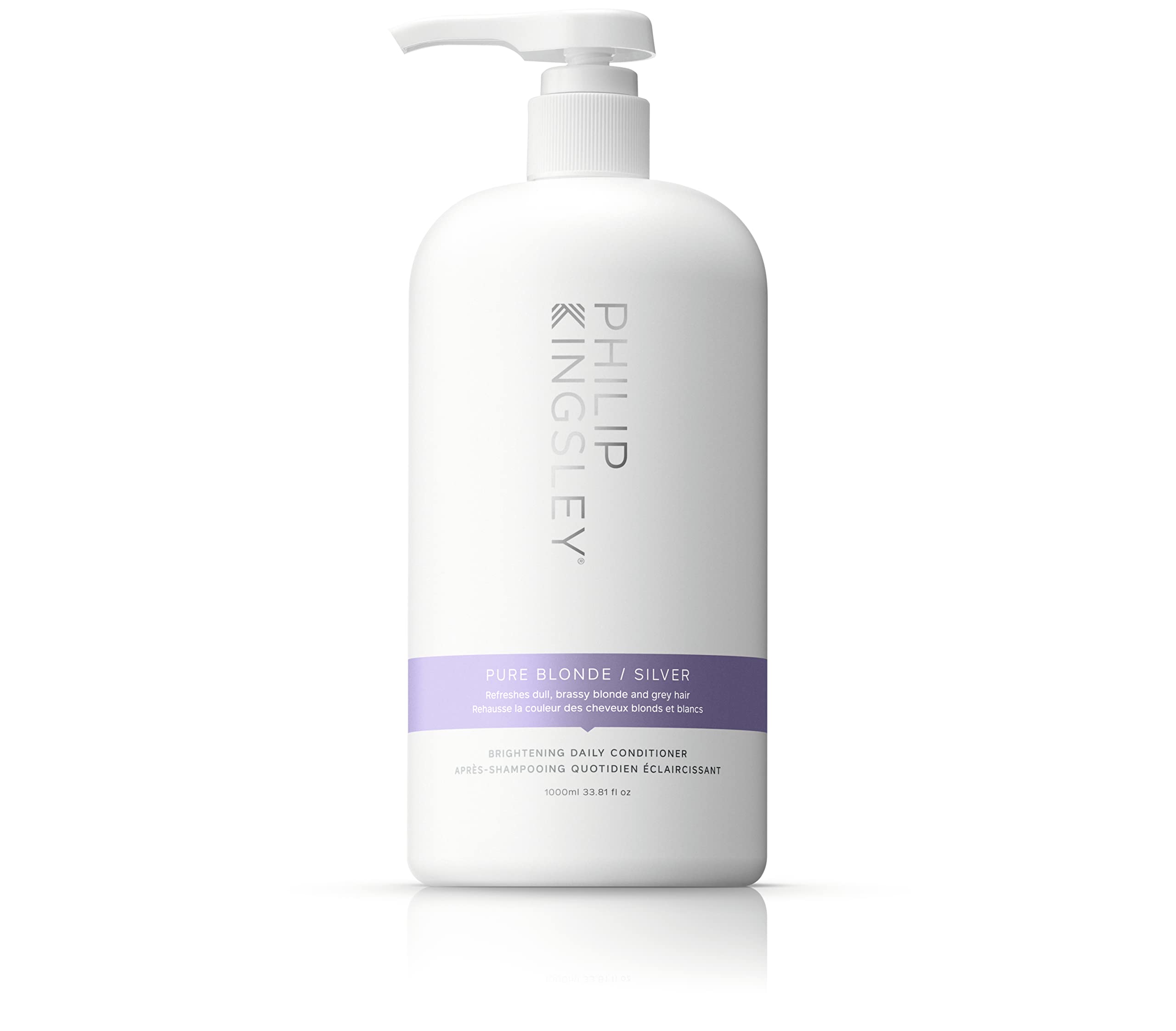 PHILIP KINGSLEY Pure Blonde/Silver Brightening Daily Purple Conditioner for Blonde Gray Brassy Colored Highlighted Bleached Hair