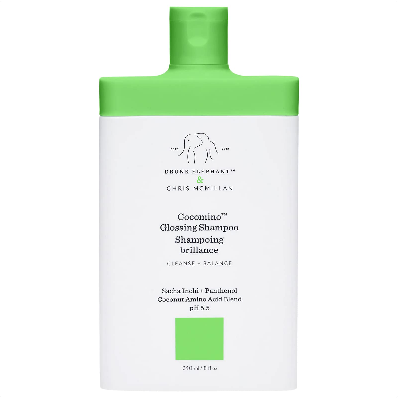 Drunk Elephant Cocomino Glossing Shampoo. Sulfate-Free And Color-Safe Gentle Shampoo For Hair And Scalp (240 Ml / 8 Fl Oz)