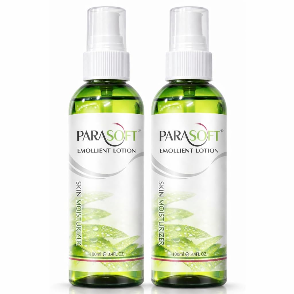 Parasoft Emollient Lotion For Face & Body  100 Ml (Pack Of 2)  Lightweight Skin Moisturizer For Daily Hydration | NonGreasy, 