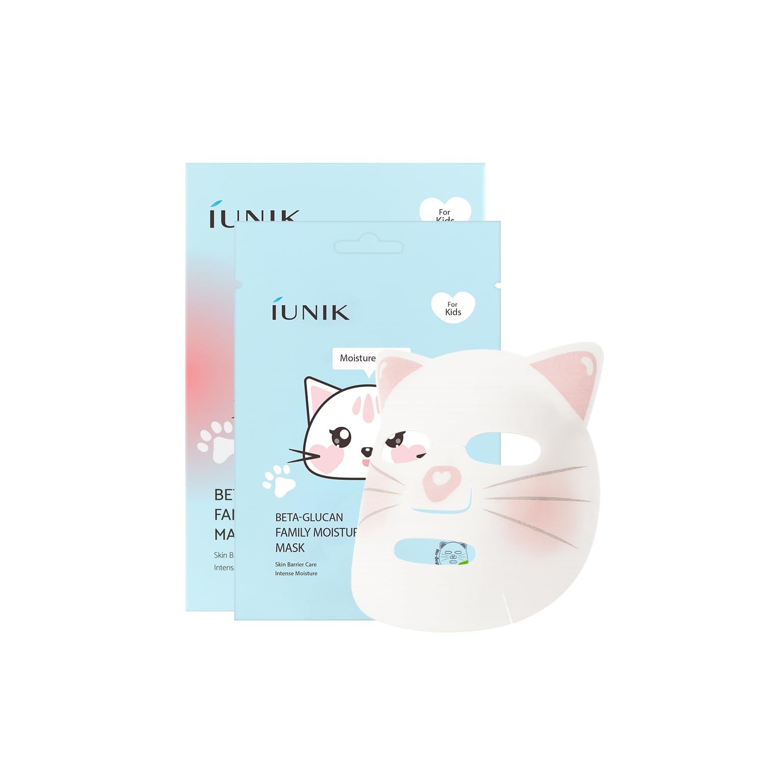 IUNIK BetaGlucan Kids Moisture Sheet Mask Barrier Care 10 Sheets