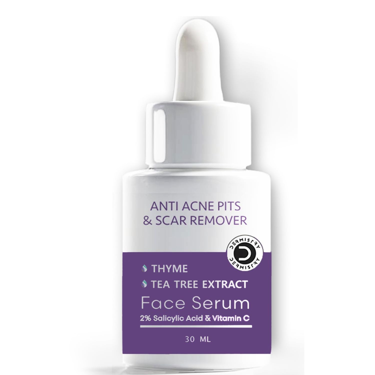 Dermistry 2% Salicylic Acid 5% Niacinamide Zinc Spots Corrector Face Serum For Oily Acne Prone Skin Exfoliating Open Pores Oil C