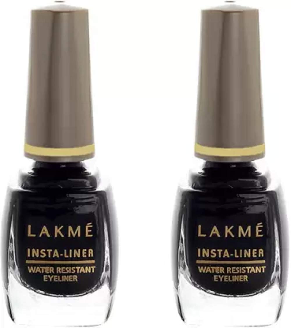 Lakm Eyeliner Combo[Black][9Ml + 9Ml] 18 Ml (Black) Matte Finish Cream Item Form