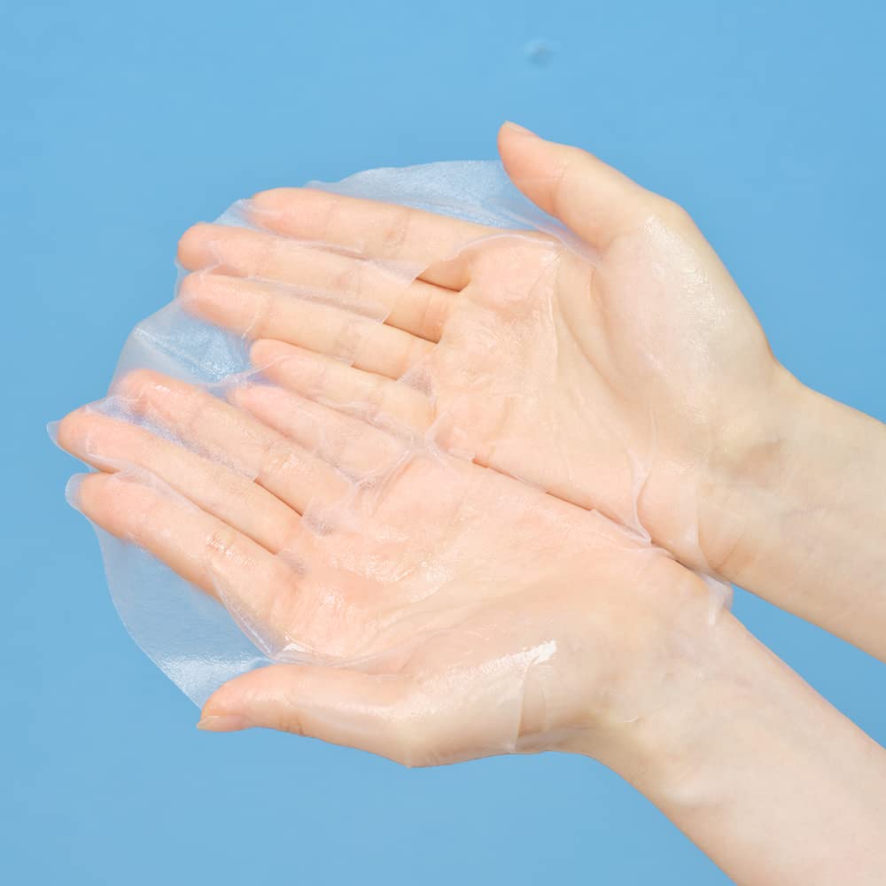 Round Lab 1025 Water Gel Hydration Mask(10Ea) | Hydration Locking, Cooling, Rejuvenating, Easy Layering, Unscented For Sensitive