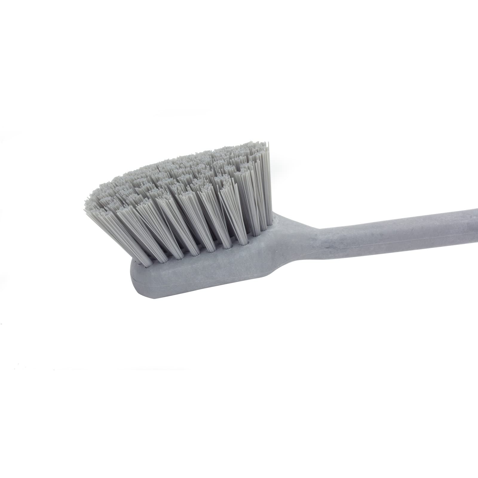 SPARTA 40501EC23 Plastic Large Scrub Brush, Kitchen Brush, Utility Brush With Long Handle For Cleaning, 20 Inches, Gray, (Pack o