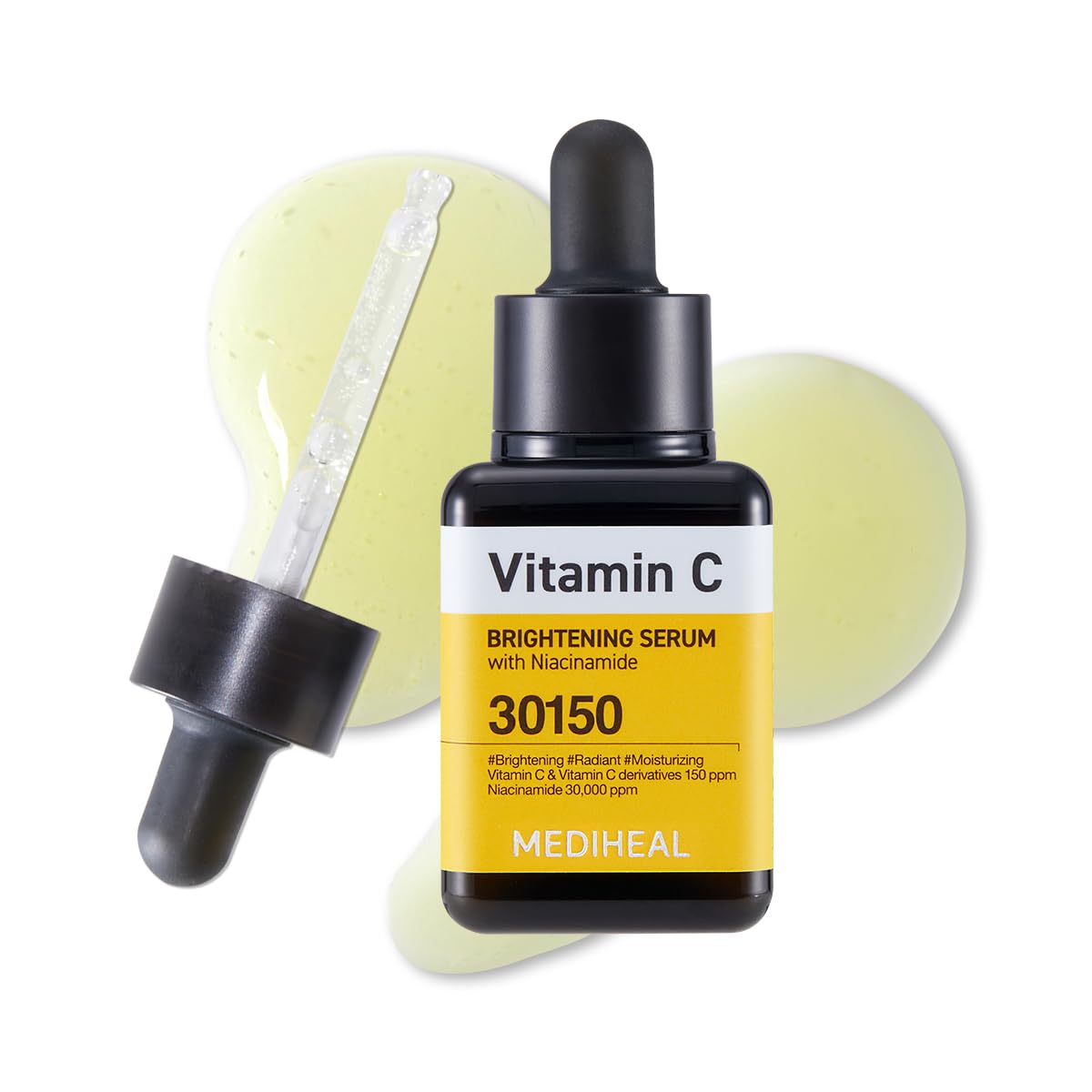 MEDIHEAL Vitamin C Brightening Serum (1.35 fl oz, 1 Pack) - Tone-Textu ...