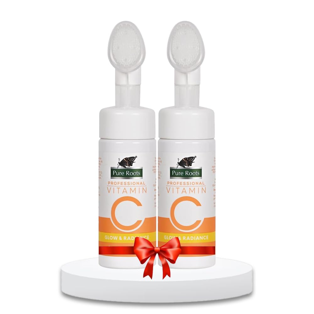 Pure Roots Gold Face Wash For Glowing Skin | Pack Of 2 (100Ml Each) | Deep Cleansing & Hydrating Cleanser | Ph Balanced, Paraben