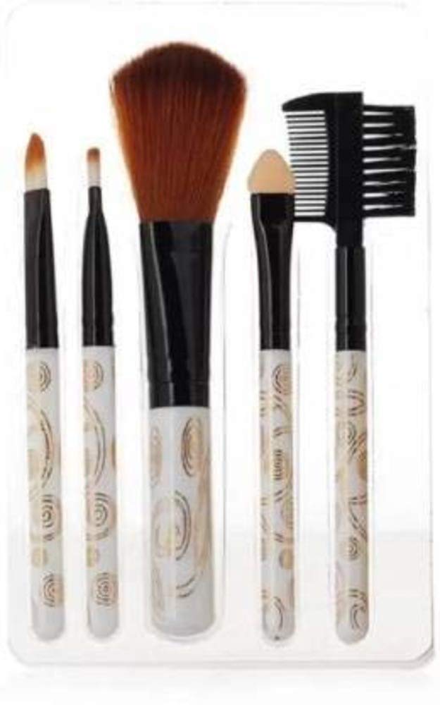 WomenS & GirlS Makeup Brushes For Makeup Colour : White  Set Of 5