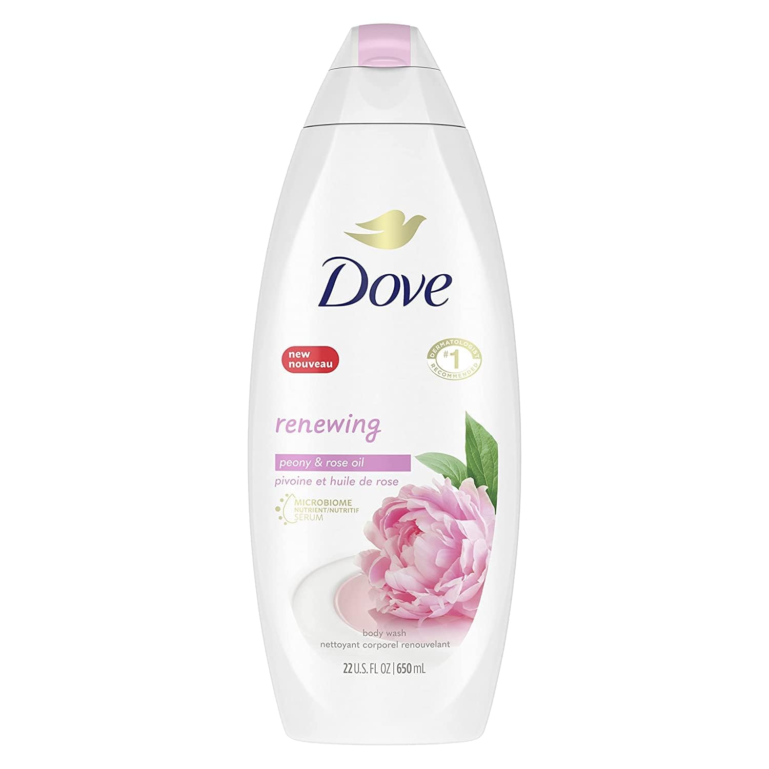 Dove Body Wash 100% Gentle Cleansers, Sulfate Free Peony and Rose Oil Effectively Washes Away Bacteria While Nourishing Your Ski