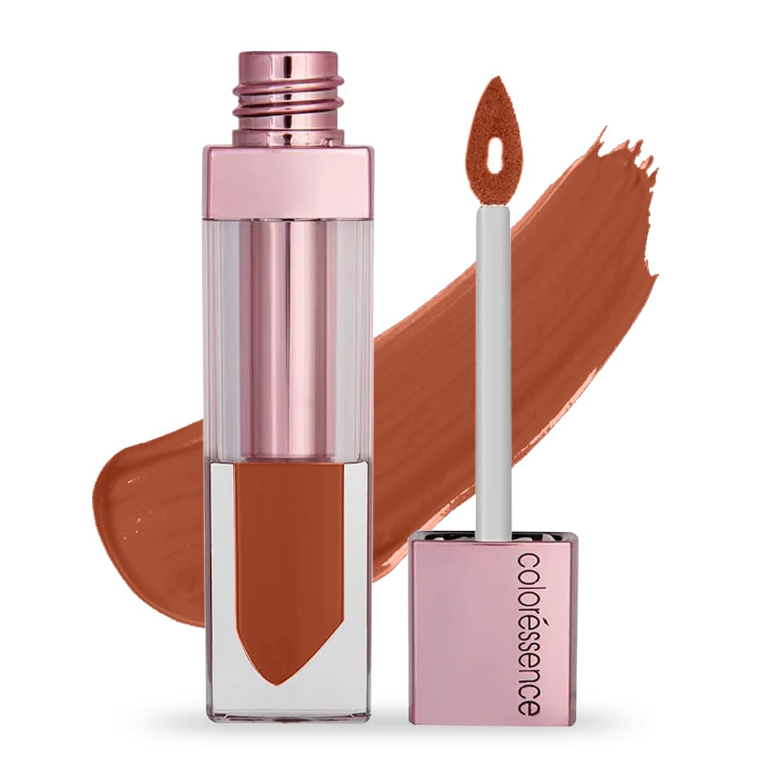 Coloressence Roseate OhMyKiss Transfer Proof Liquid Lipsticks | Hydrating Matte Effect | Super Pigmented | Quick Dry|Rusty Fig