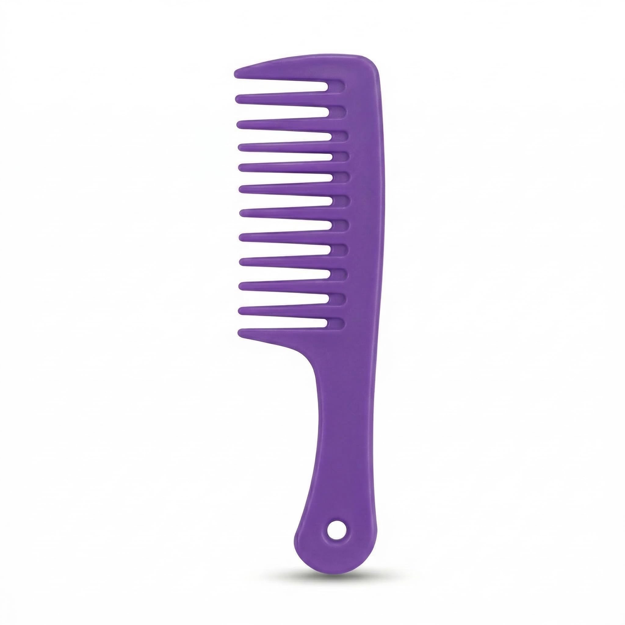 Coiffure Extensions SilkGlide Wide Tooth Detangling Comb  Lightweight Hair Comb for Wet & Dry Hair, Travel Size, Gentle on Curl