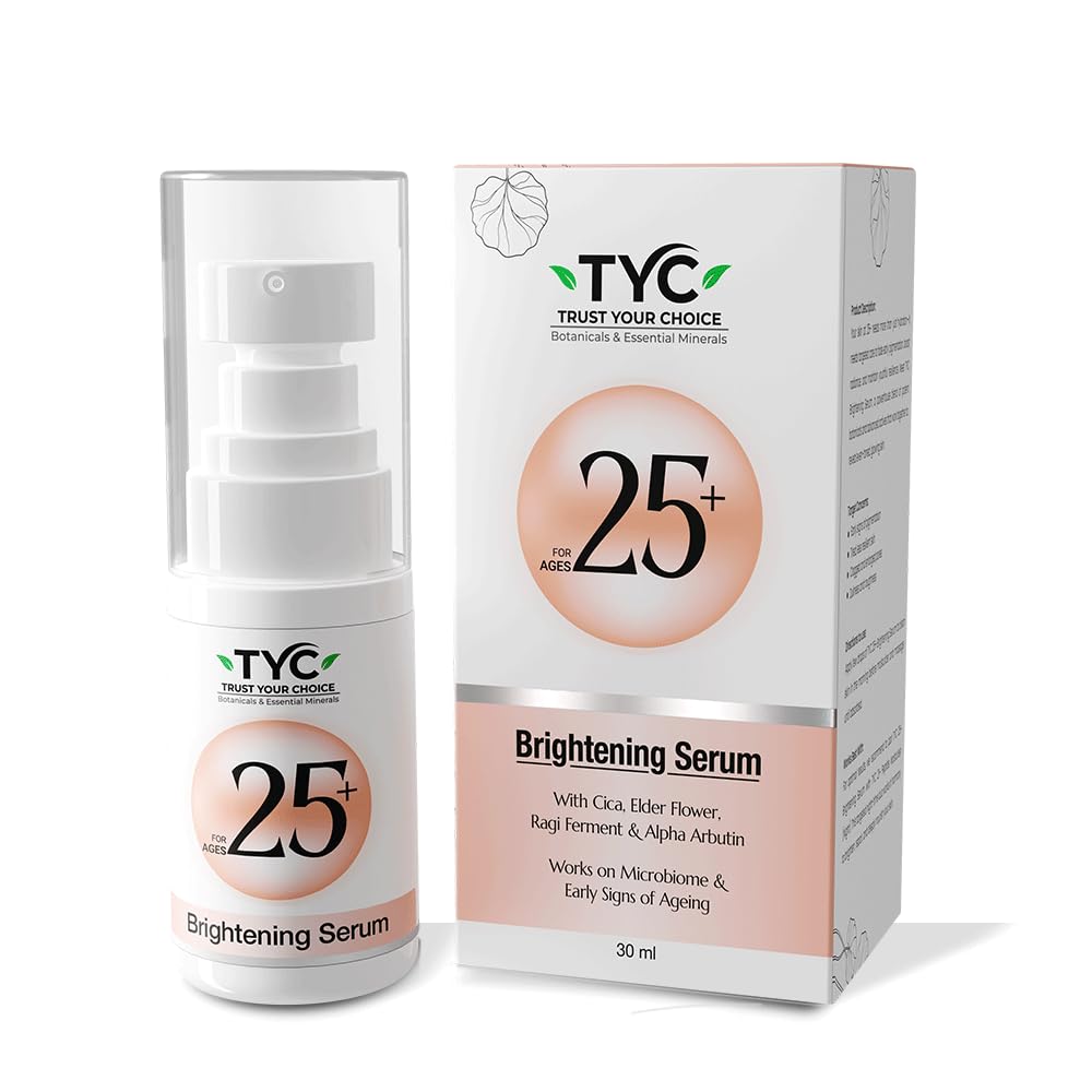 Tyc Brightening Serum 25+ | For Ages 25+ | Natural Antioxidants, Centella Asiatica | Brightens & Evens Skin & Hyperpigmentation,