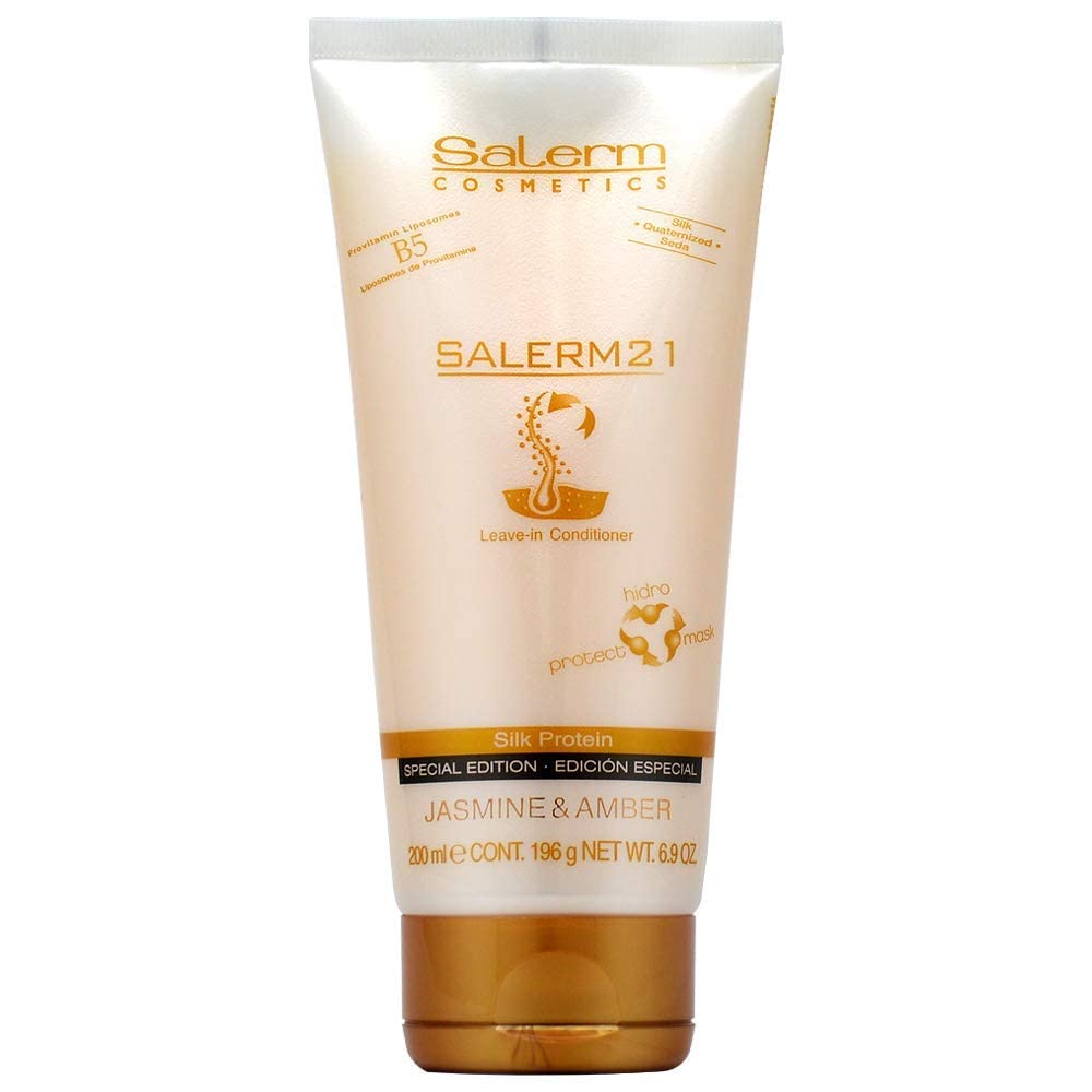 Salerm Cosmetics 21 B5 Silk Protein Leave-in Conditioner Jasmine & Amber, 6.9 Ounce
